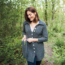 Belted Coat - knitting pattern