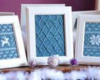 Fair Isle Flurries Knitted Wall Art