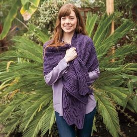 Trellis Vines Stole/Poncho - knitting pattern