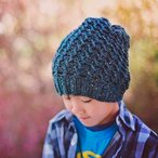 Rippled Slouch Beanie Pattern