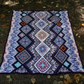 Indian Nights Blanket - knitting pattern