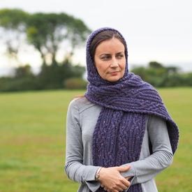 Bardsea Scarf with Optional Hood - knitting pattern