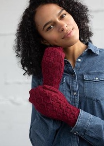 Diamond Dream Mittens - knitting pattern