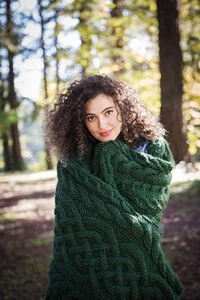 Beanstalk Throw - knitting pattern