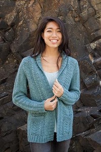 Straight and Arrow Cardigan - knitting pattern