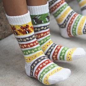 Fox and the Hare Socks - knitting pattern