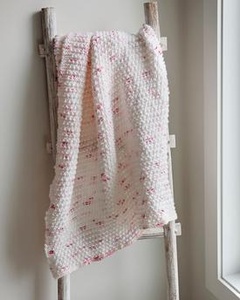 Rosebud Speckle Baby Blanket