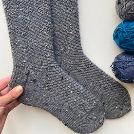 Grandpa's Sweater Socks - knitting pattern