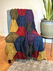 Blooming Hexagons Worsted - knitting pattern