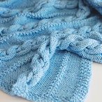 Cuddly Cable Knit Baby Blanket