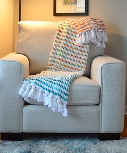 Just Dishie Cotton Blanket - knitting pattern