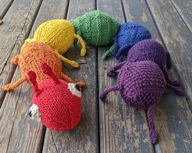 Sensory Caterpillar - knitting pattern