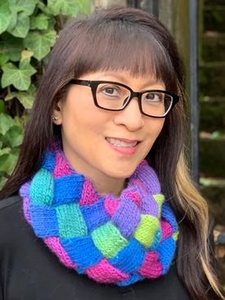 Athena Entrelac Cowl - knitting pattern