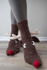 Rudolph Socks - knitting pattern