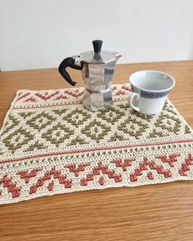 Bohemian Mosaic Placemat Crochet Pattern