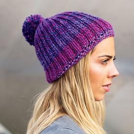 Toasty Brioche Hat - knitting pattern