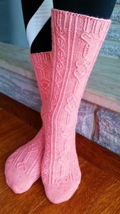 Lovespoon Socks - knitting pattern