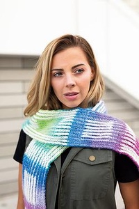 Window Pane Scarf - knitting pattern