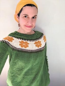 Squash Blossom Sweater - knitting pattern