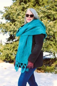 Wonderfluff Wrap - knitting pattern