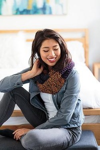 Marled Honeycomb Cowl - knitting pattern