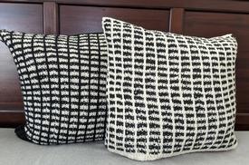 Plaid Pillow - knitting pattern