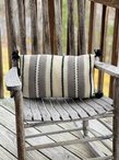 Modern Boho Textured Lumbar Pillow