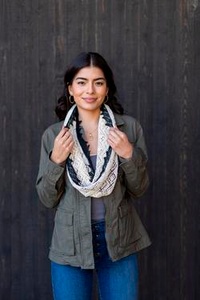 Harlequin Lace Cowl