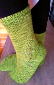 Shetland Times and Tatties Socks - knitting pattern