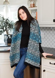 Maze Ruana - knitting pattern