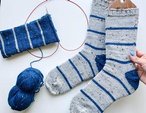 Stripy Family Socks