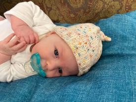 Top Knot Hat and Baby Socks