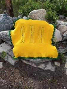 Embroidered Explosion Baby Blanket - knitting pattern