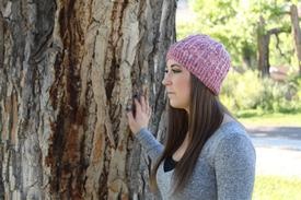 Vertical Lines Hat - knitting pattern