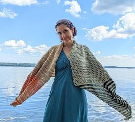 Sea Glass Shawl - knitting pattern