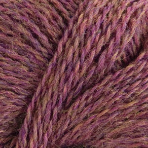 Lot of 9 - Knit Picks Yarn Wool of the Andes Purple Blackberry & Claret  Heather - Helia Beer Co