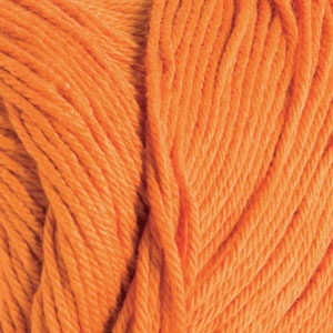 Dishie Twist Worsted Weight Orange 100% Cotton Yarn - 100 g () Clementine