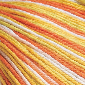 Dishie Twist Worsted Weight Orange 100% Cotton Yarn - 100 g () Clementine