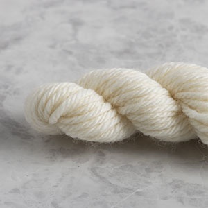 Undyed Natural Sport Weight Yarn - Wm. Booth, Draper