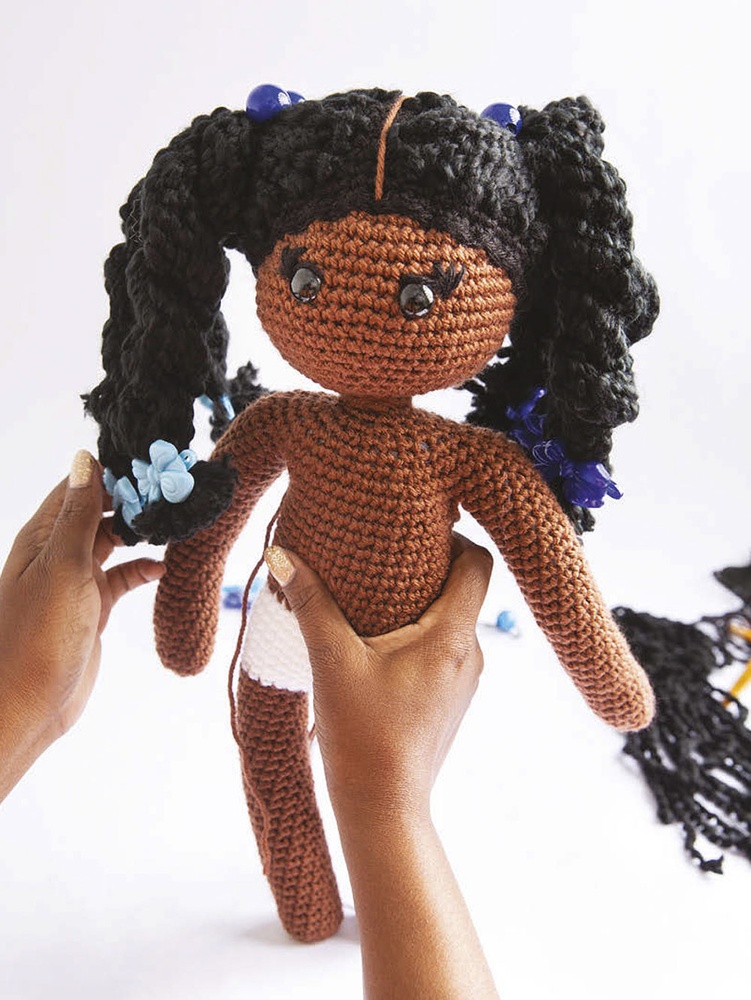 Black hot sale crochet dolls