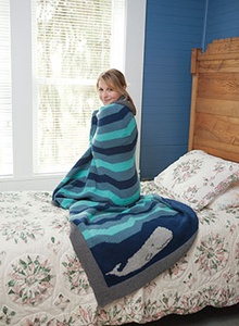 Happy Place Afghan - Ocean Pattern - knitting pattern