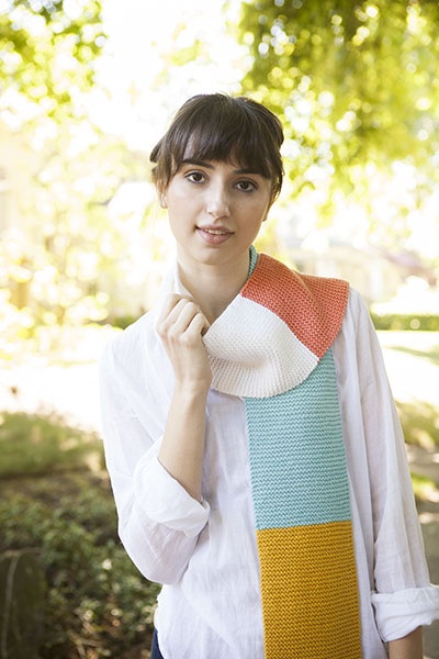 KnitPicks Learn to Knit Kit: The Scarf - Bright. © KnitPicks