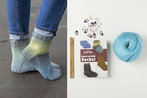 Learn to Knit Kit: Socks - Narwhal
