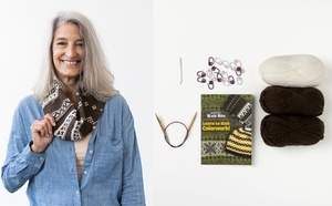 Knit Bits Kit: Learn to Knit Colorwork - Chocolate