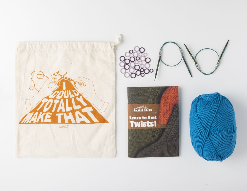 Knit Bits Kit: Learn to Knit Twists #1