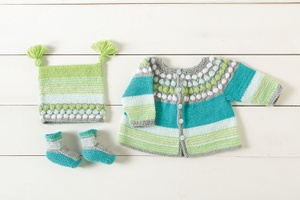 Little Bubbles Baby Set - knitting pattern