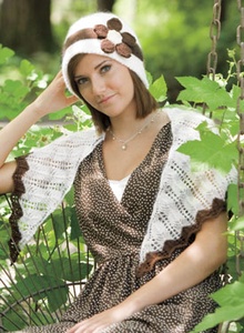 Mixer Cloche and Shawlette - knitting pattern