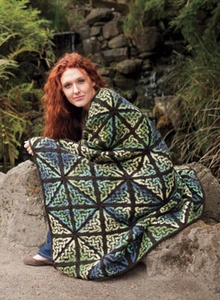 Glass Knot Afghan - knitting pattern