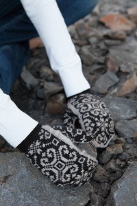 Crystallized Fliptop Mittens - knitting pattern