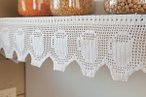 Crocheted Shelf and Curtain Trim